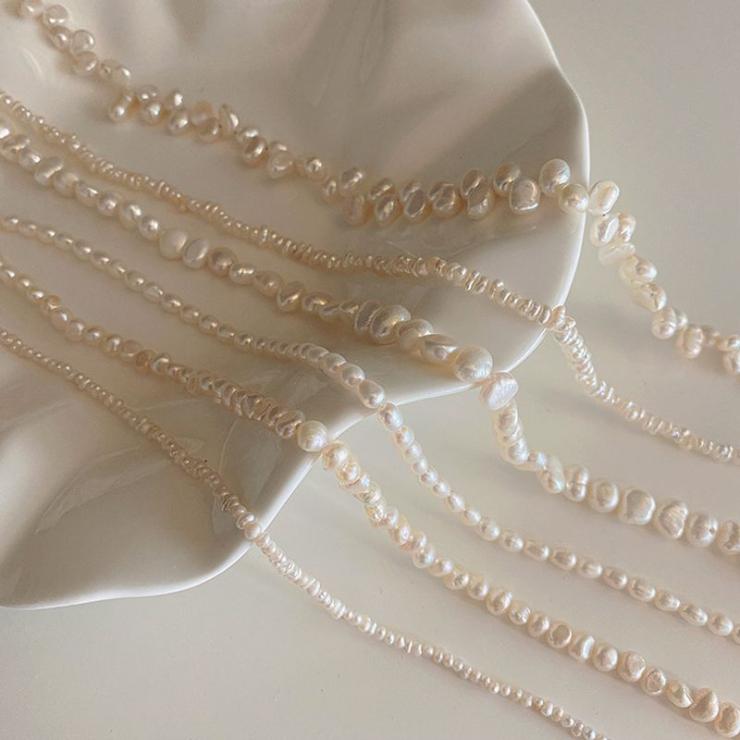 Simple Style Solid Color Pearl Necklace 1 Piece Twin Metal Pattern 3 | Freshwater Pearl Jewelry Freshwater Pearl Jewelry Freshwater Pearl Jewelry