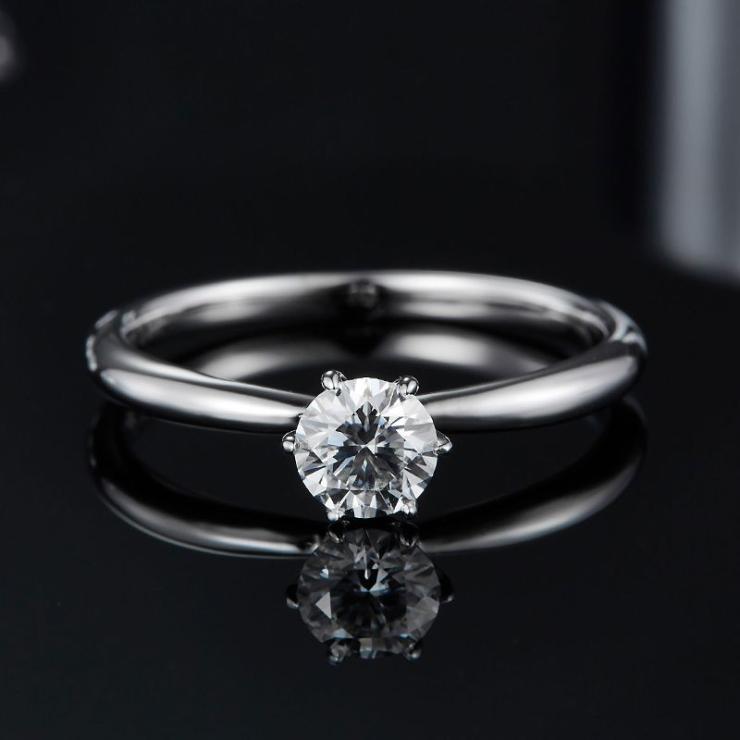 Rhodium Plated Elegant Wedding Shiny Diamond Geometric Lab-Grown Diamonds Rings S925 Silver Cultivation Diamond | Lab-grown Diamonds High-end Jewelry Lab-grown Diamonds